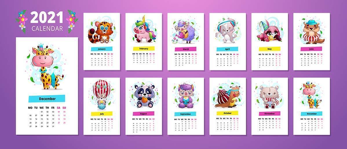 Come fare un calendario per bambini da stampare